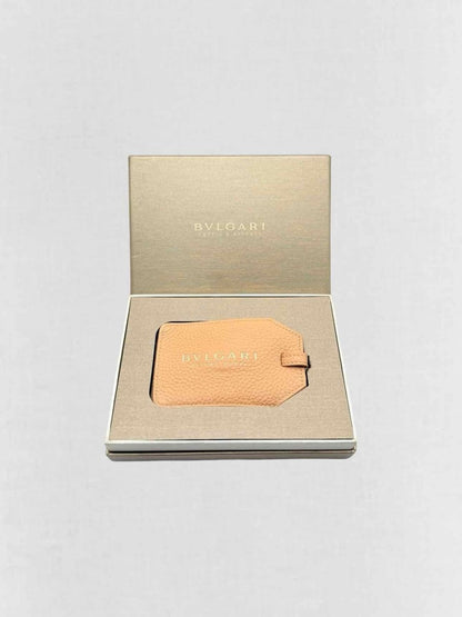 Pre - loved BVLGARI Resort Dubai Tan Luggage Tag at Reems Closet