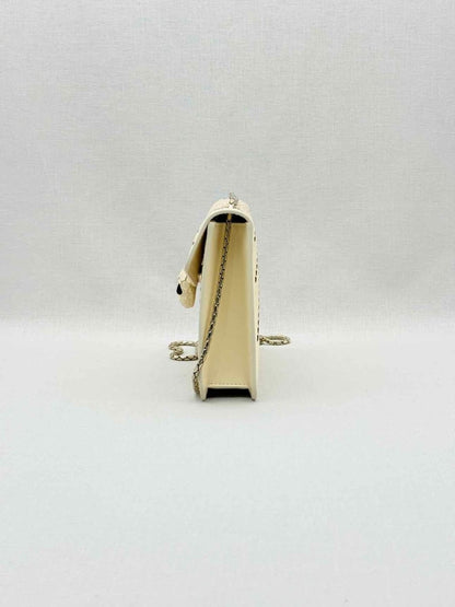 Pre - loved BVLGARI Serpenti Beige Laser Cut Crossbody at Reems Closet