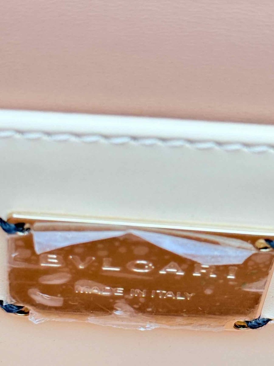 Pre - loved BVLGARI Serpenti Beige Laser Cut Crossbody at Reems Closet