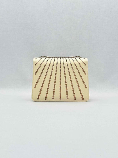 Pre - loved BVLGARI Serpenti Beige Laser Cut Crossbody at Reems Closet