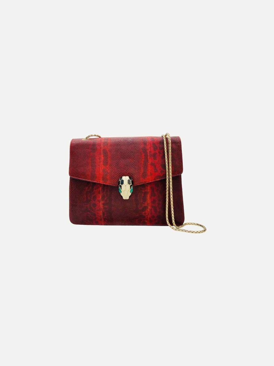 Pre - loved BVLGARI Shoulder Bag Red Shoulder Bag at Reems Closet