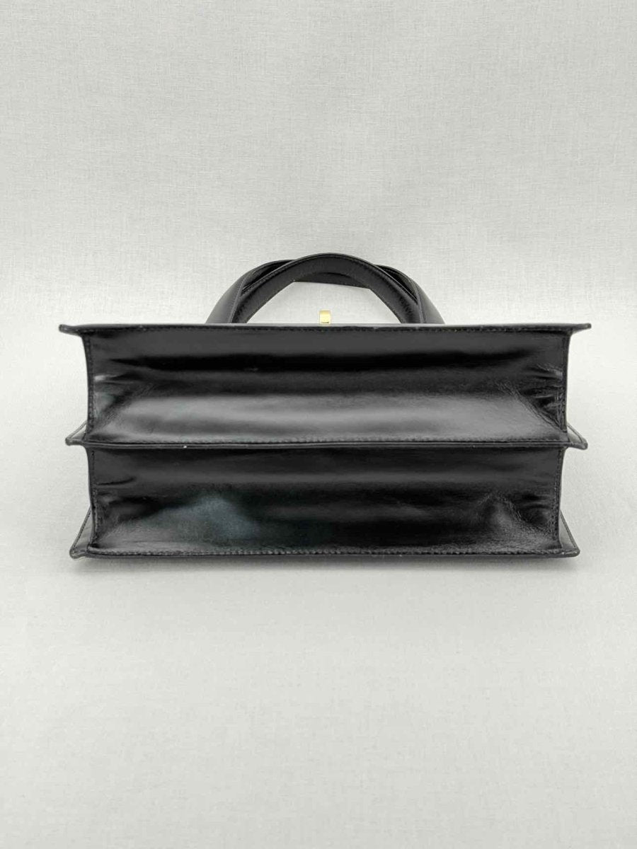 Pre - loved BVLGARI Vintage Black Top Handle at Reems Closet