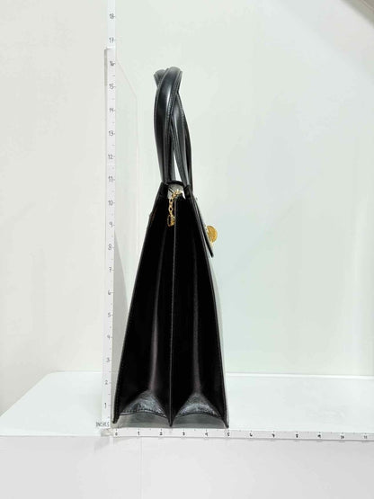 Pre - loved BVLGARI Vintage Black Top Handle at Reems Closet