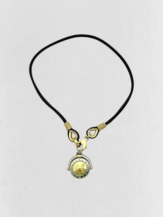 Pre - loved BVLGARI Zodiac Pendant Necklace at Reems Closet