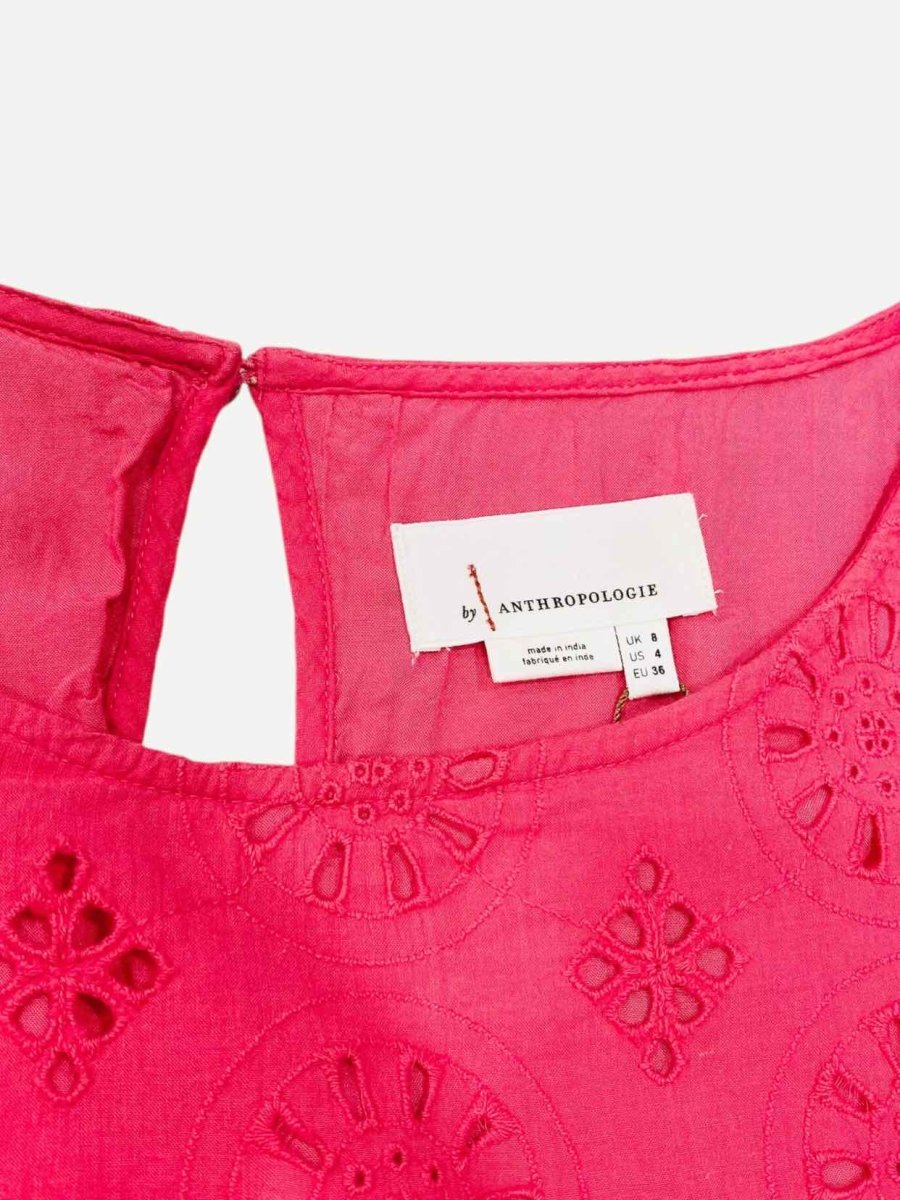 Pre - loved BY ANTHROPOLOGIE Red Size US 4 Short Dress at Reems Closet