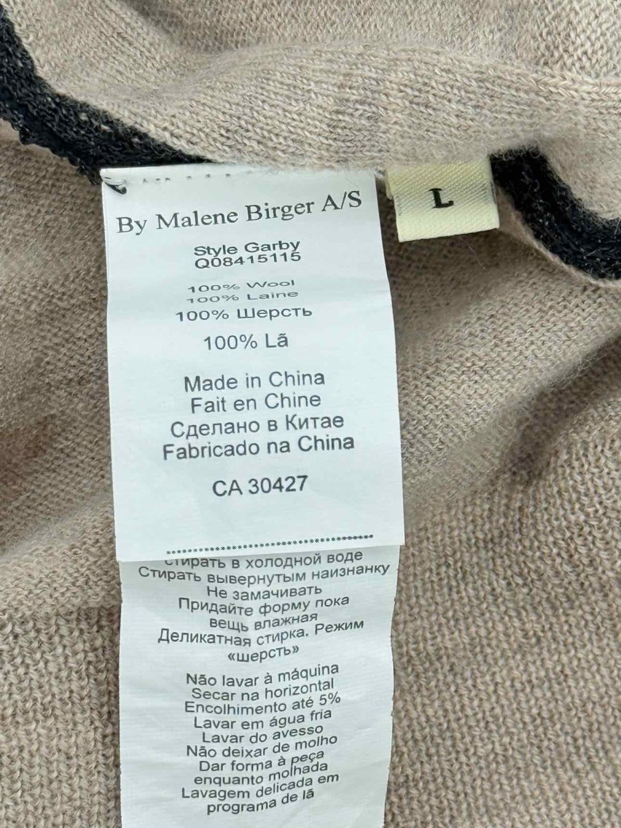 Pre - loved BY MALENE BIRGER Beige Size Large Long Cardigan at Reems Closet