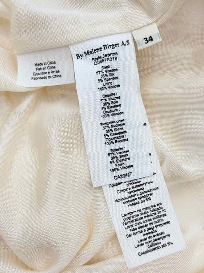 Pre - loved BY MALENE BIRGER Beige Size US 2 Midi Dress at Reems Closet
