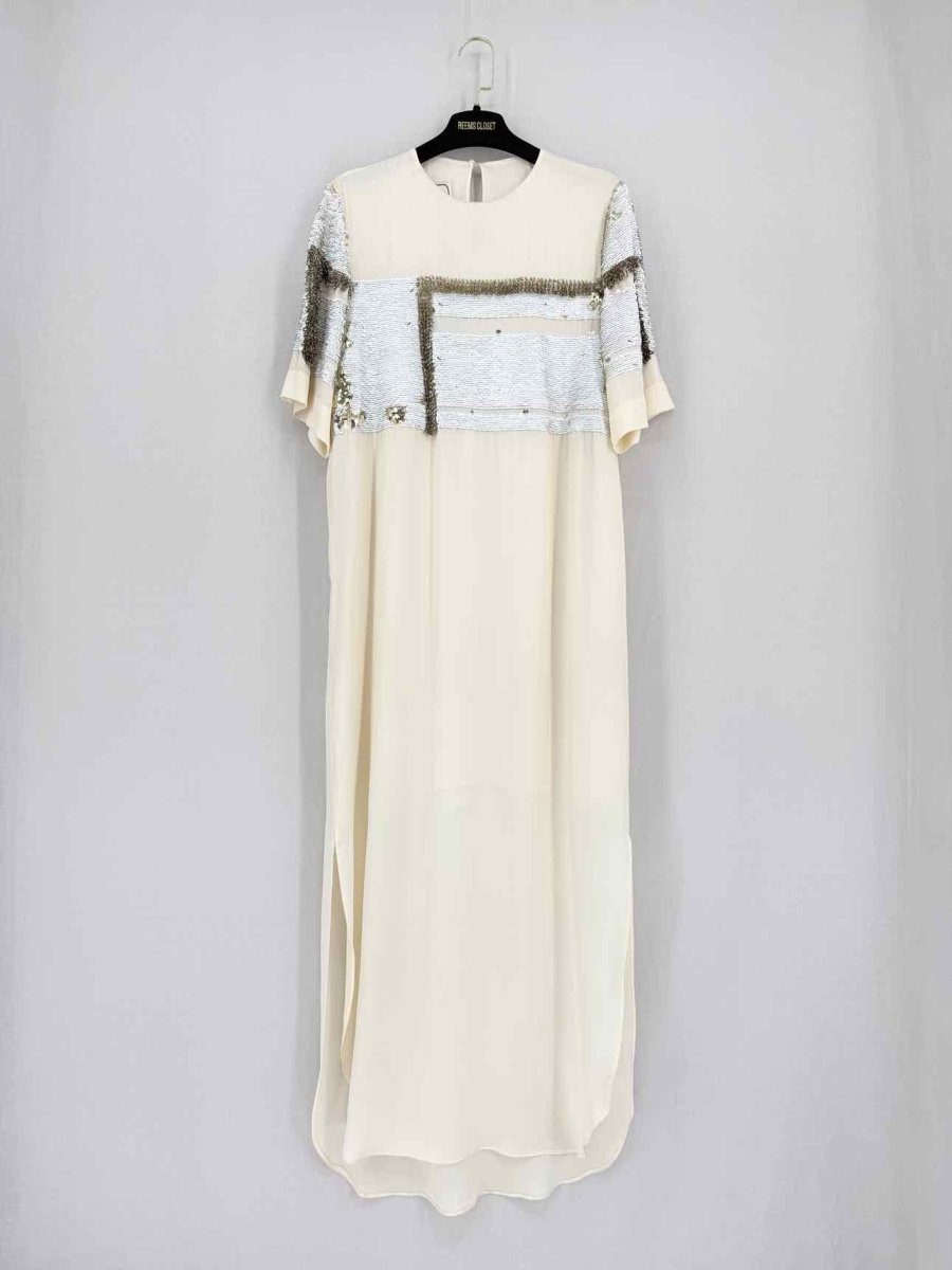 Pre - loved BY MALENE BIRGER Beige Size US 2 Midi Dress at Reems Closet