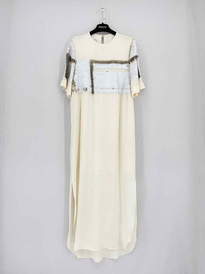Pre - loved BY MALENE BIRGER Beige Size US 2 Midi Dress at Reems Closet