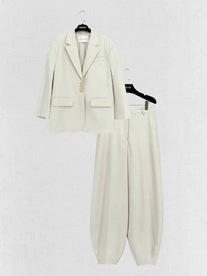 Pre - loved BY MALENE BIRGER Biena Beige Size Small Outfit Set at Reems Closet