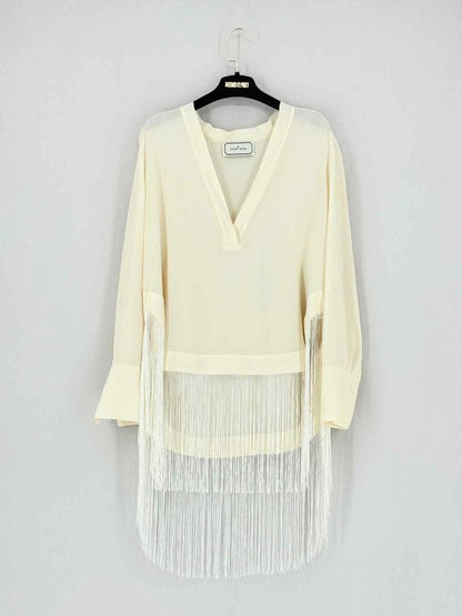 Pre - loved BY MALENE BIRGER Cream Size US 6 Blouse at Reems Closet