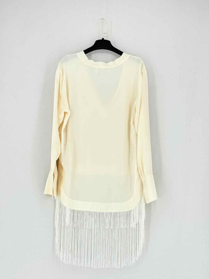 Pre - loved BY MALENE BIRGER Cream Size US 6 Blouse at Reems Closet
