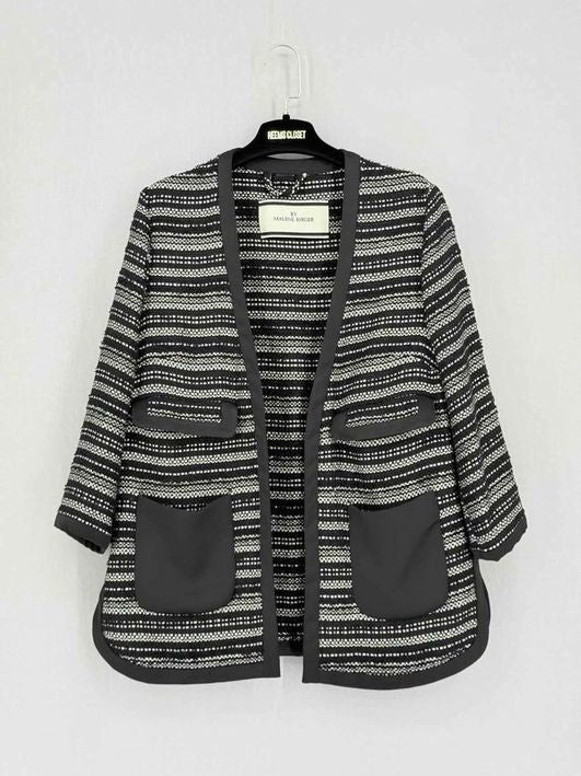 Pre-loved BY MALENE BIRGER Erista Black & White Size US 8 Jacket at Reems Closet