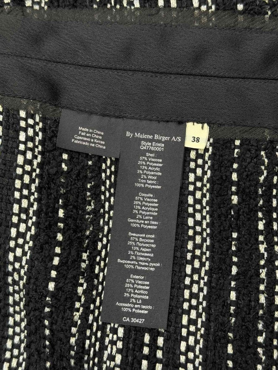 Pre-loved BY MALENE BIRGER Erista Black & White Size US 8 Jacket at Reems Closet