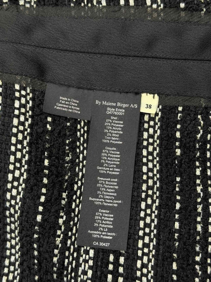 Pre-loved BY MALENE BIRGER Erista Black & White Size US 8 Jacket at Reems Closet