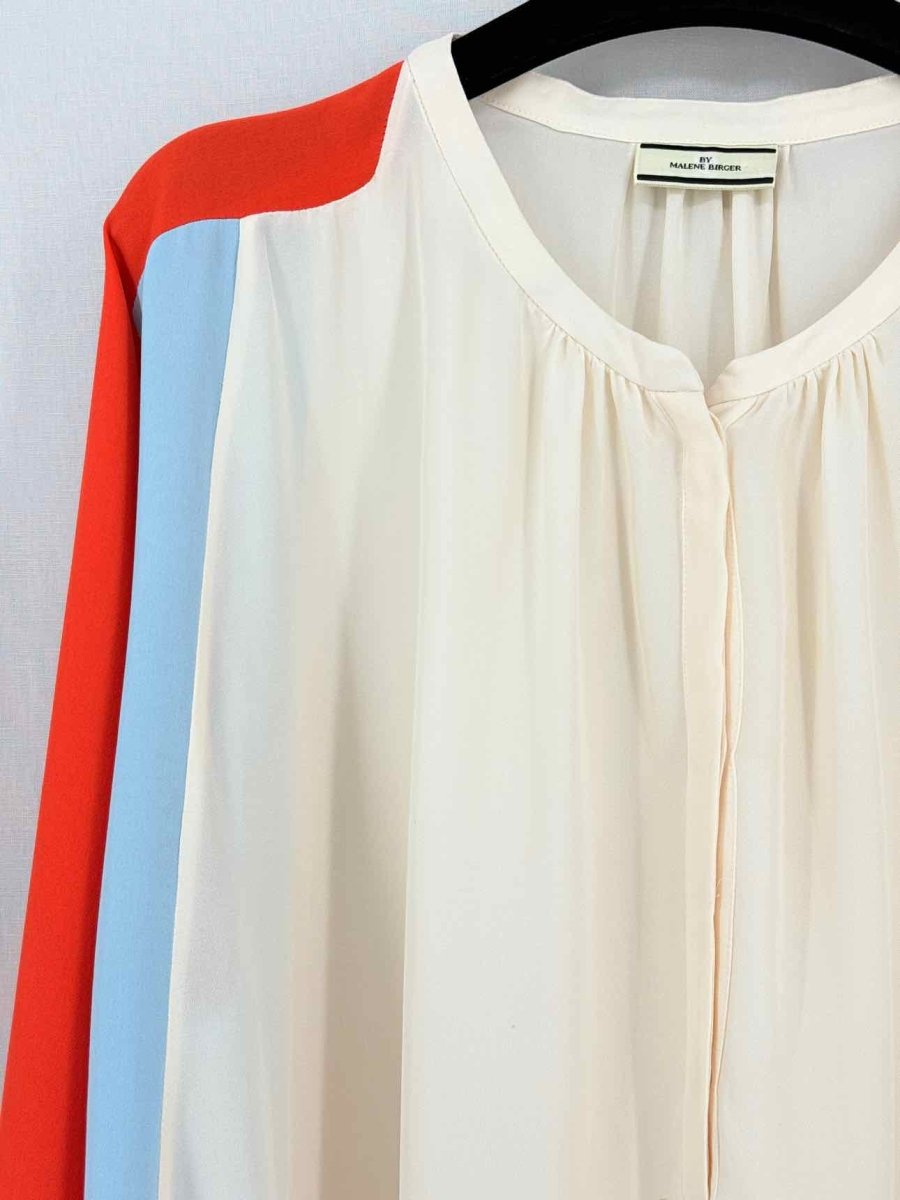 Pre-loved BY MALENE BIRGER Fliro Colorblock Size US 8 Blouse at Reems Closet