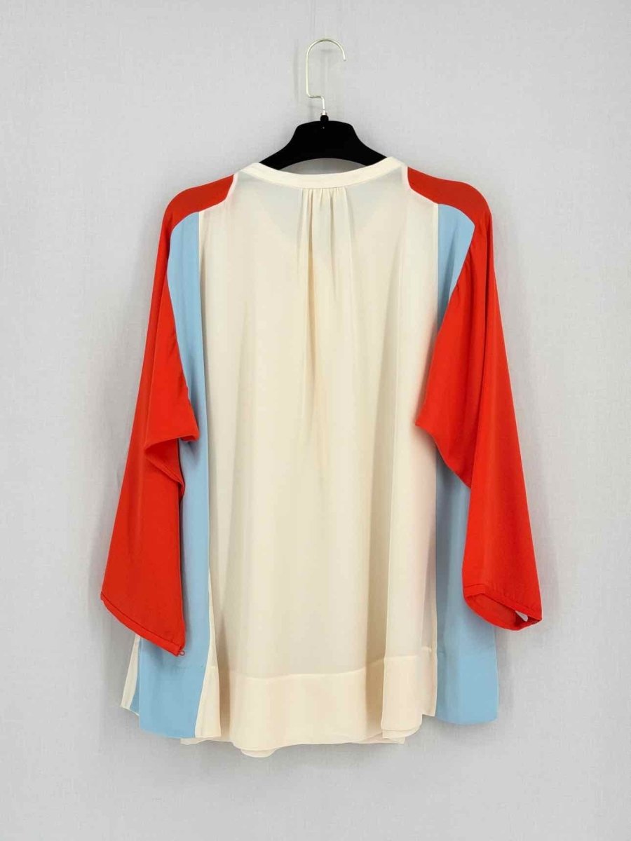 Pre-loved BY MALENE BIRGER Fliro Colorblock Size US 8 Blouse at Reems Closet