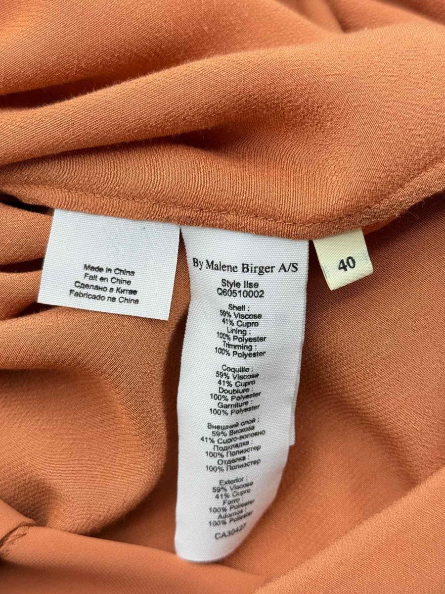 Pre-loved BY MALENE BIRGER Orange Size US 8 Short Dress at Reems Closet