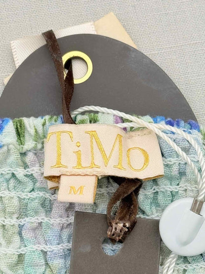 Pre - loved BY TIMO Green Multicolor Floral Print Size Medium Top at Reems Closet