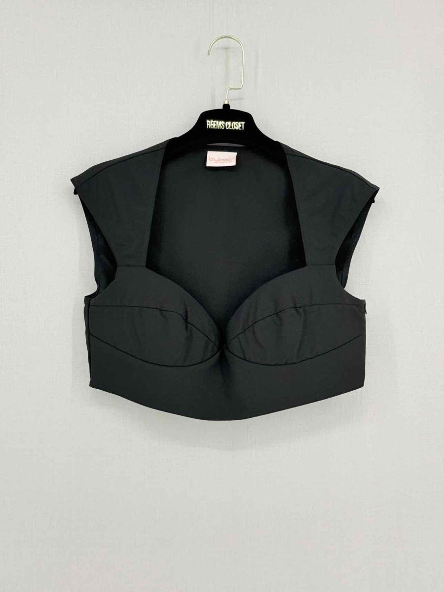 Pre - loved BYBLOS Bustier Black Size Large Top at Reems Closet