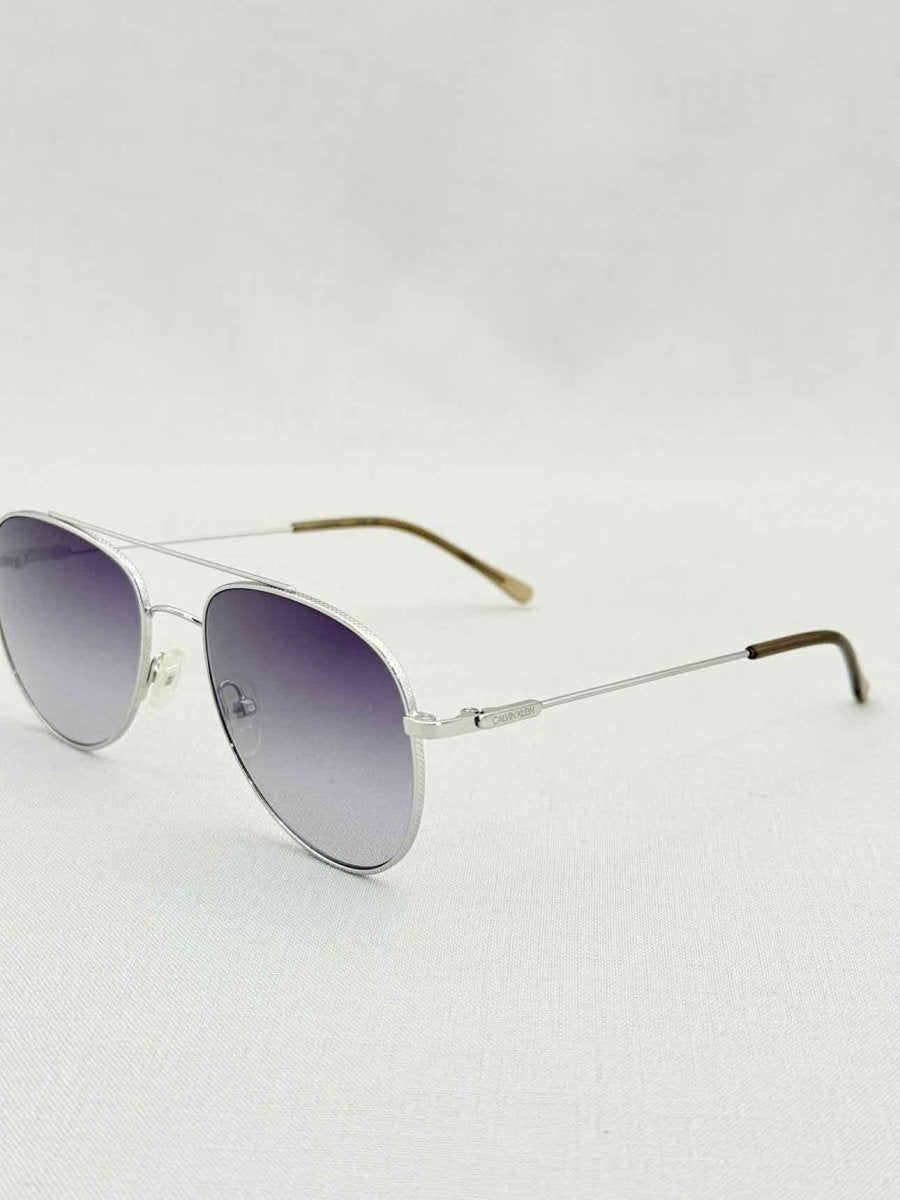 Pre - loved CALVIN KLEIN Silver Tone Sunglasses at Reems Closet