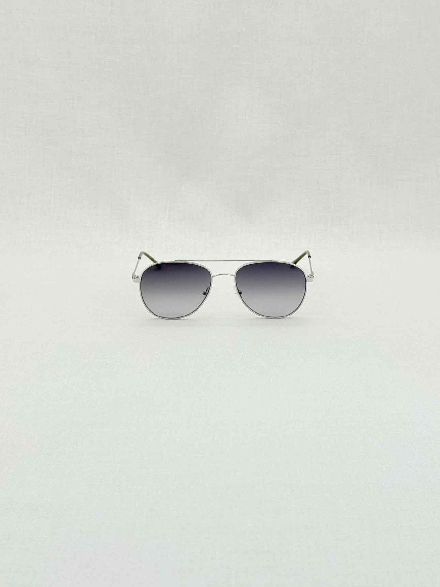 Pre - loved CALVIN KLEIN Silver Tone Sunglasses at Reems Closet