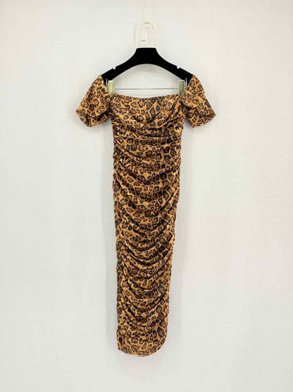 Pre-loved CAMEO Beige Multicolor Size Small Knee Length Dress at Reems Closet