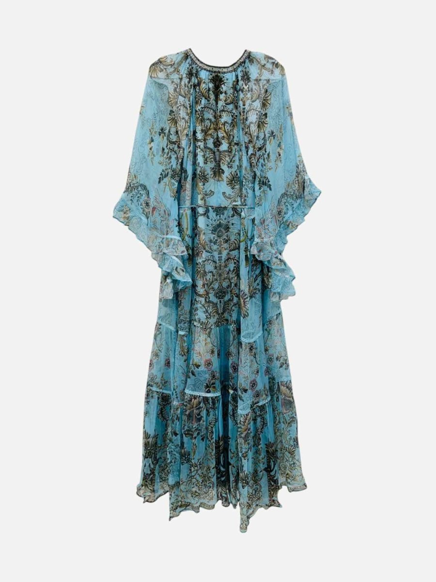 Pre - loved CAMILLA Adieu Yesterday Blue Multicolor Maxi Dress at Reems Closet