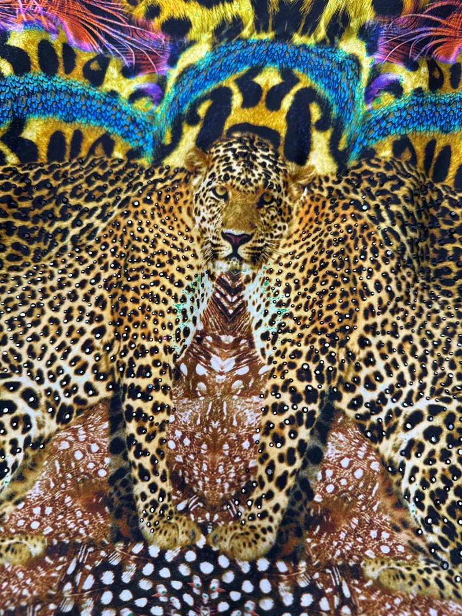 Pre - loved CAMILLA Bias Cut Multicolor Short Dress Small at Reems Closet