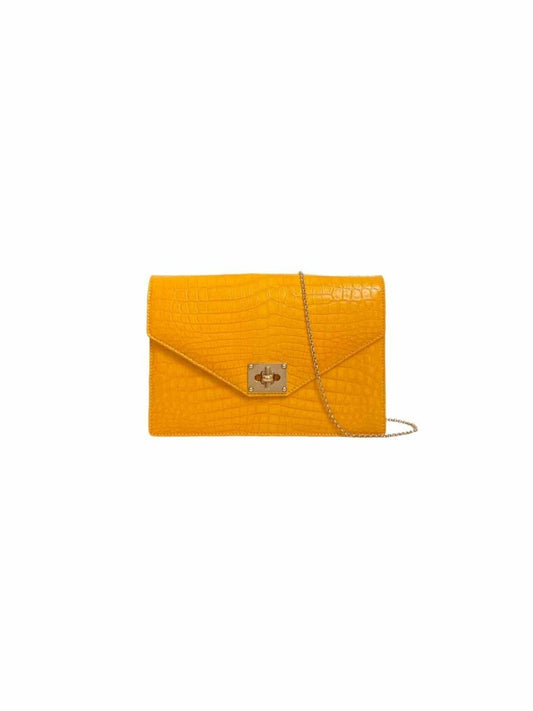 Pre - loved CAPE COBRA Envelope Yellow Clutch from Reems Closet