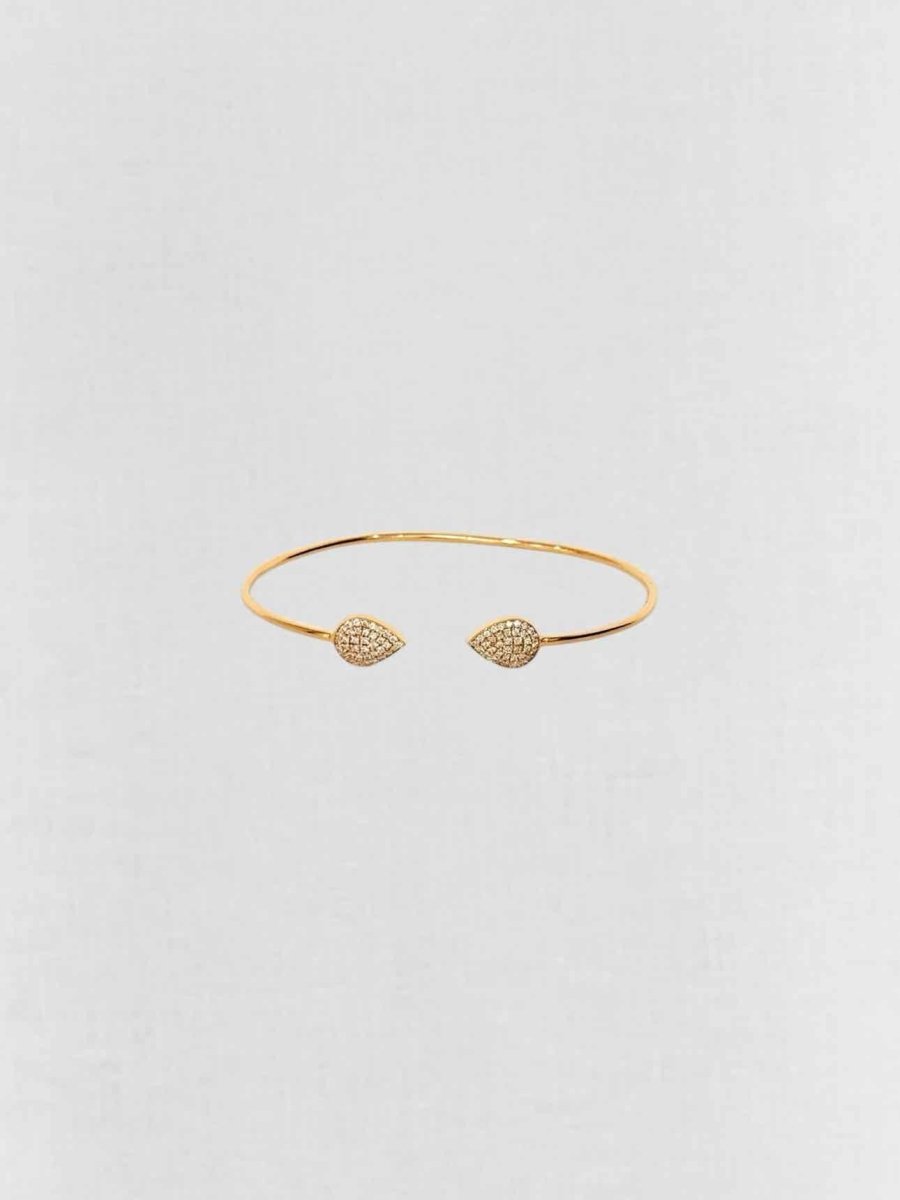 Pre - loved CARA micropave - set round diamonds Bangle at Reems Closet