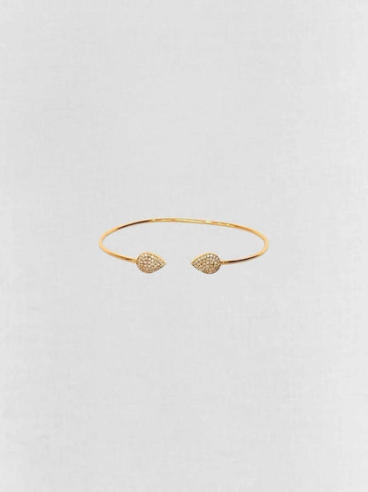 Pre - loved CARA micropave - set round diamonds Bangle at Reems Closet