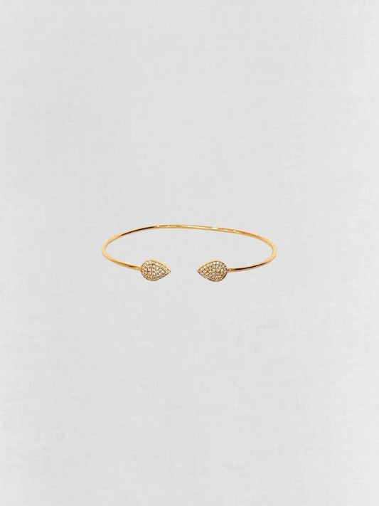 Pre - loved CARA micropave - set round diamonds Bangle at Reems Closet