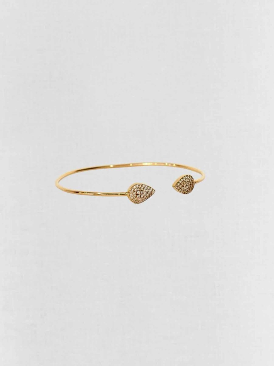 Pre - loved CARA micropave - set round diamonds Bangle at Reems Closet