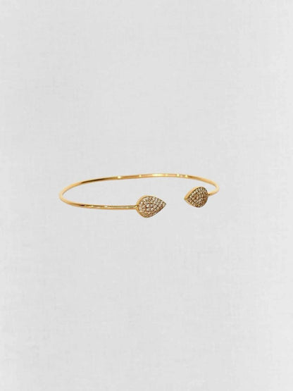 Pre - loved CARA micropave - set round diamonds Bangle at Reems Closet