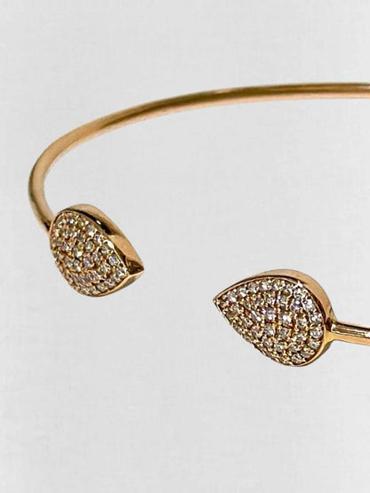 Pre - loved CARA micropave - set round diamonds Bangle at Reems Closet