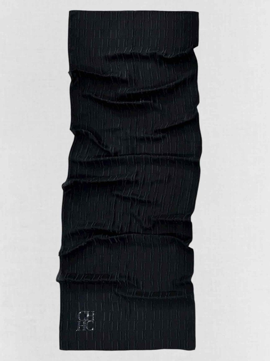 Pre - loved CAROLINA HERRERA Black Scarf at Reems Closet