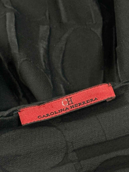 Pre - loved CAROLINA HERRERA Black Scarf at Reems Closet