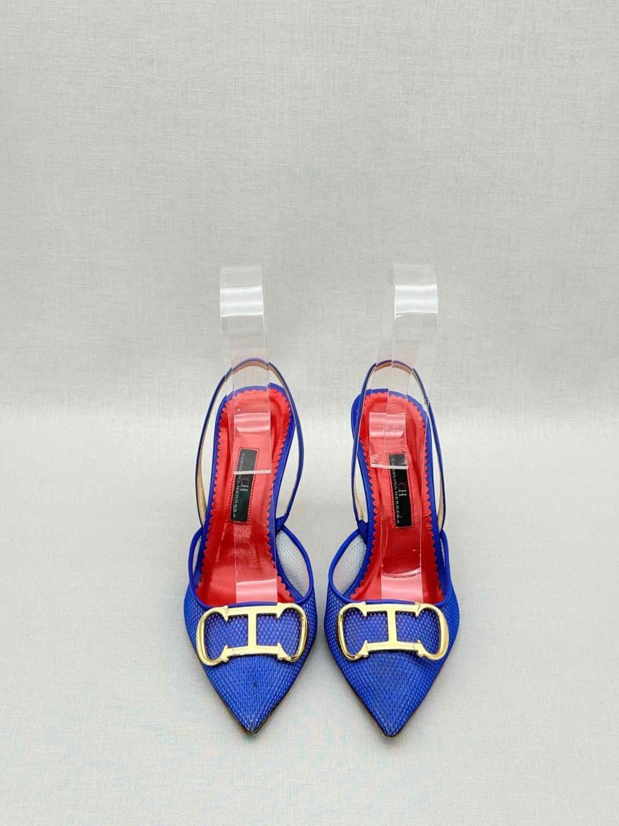 Pre-loved CAROLINA HERRERA Blue Size EU 37 Pumps at Reems Closet