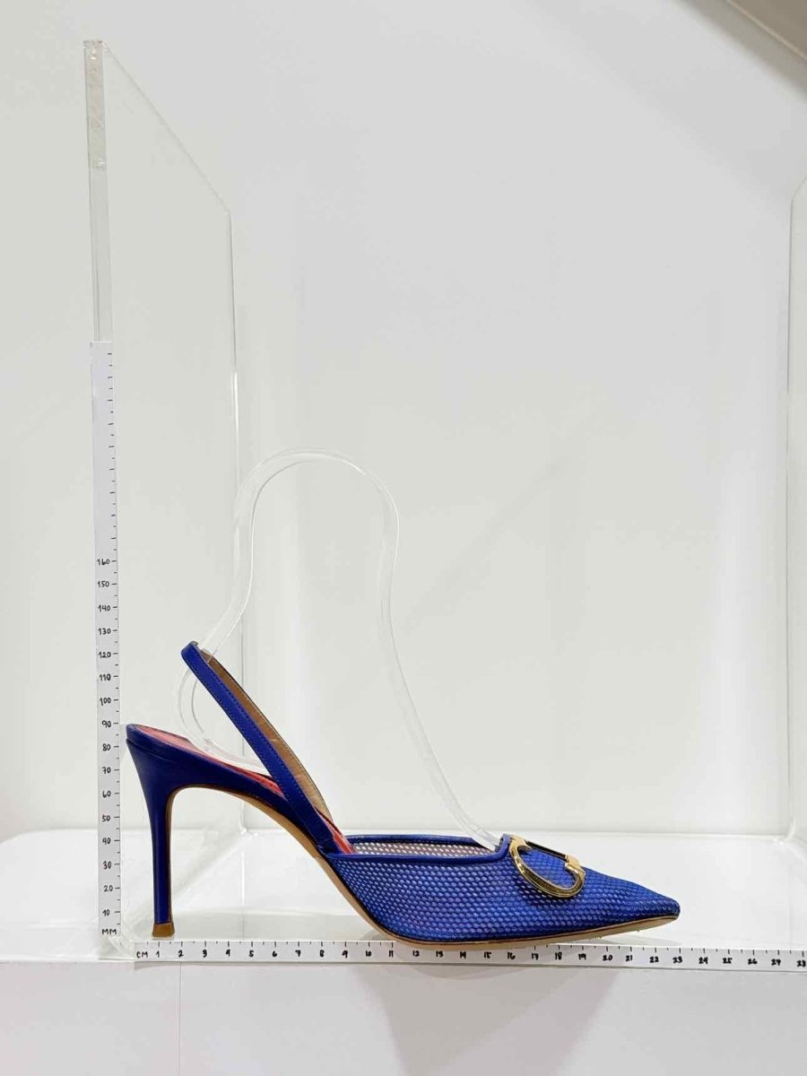 Pre-loved CAROLINA HERRERA Blue Size EU 37 Pumps at Reems Closet