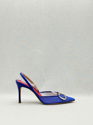 Pre-loved CAROLINA HERRERA Blue Size EU 37 Pumps at Reems Closet