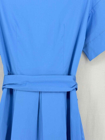 Pre-loved CAROLINA HERRERA Blue Size US 2 Knee Length Dress at Reems Closet