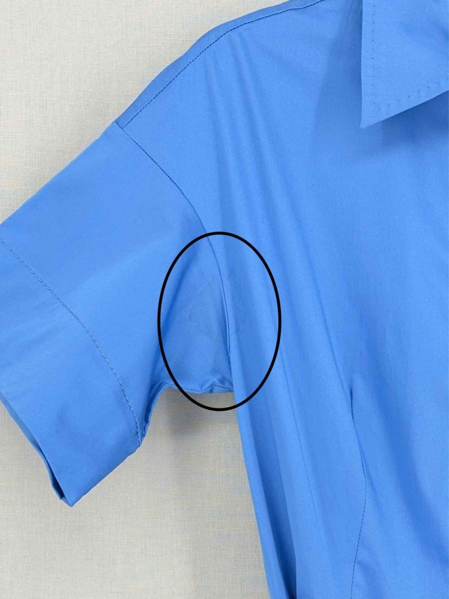 Pre-loved CAROLINA HERRERA Blue Size US 2 Knee Length Dress at Reems Closet