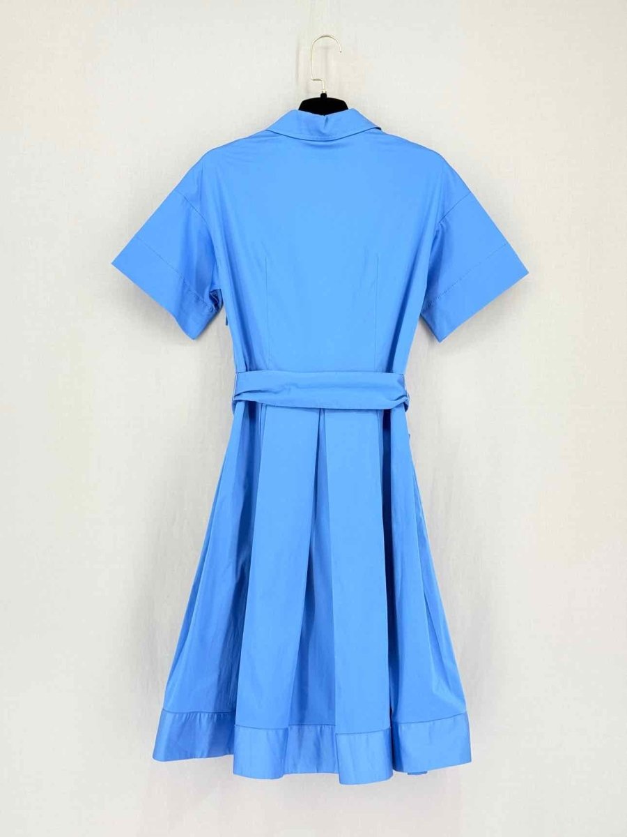 Pre-loved CAROLINA HERRERA Blue Size US 2 Knee Length Dress at Reems Closet