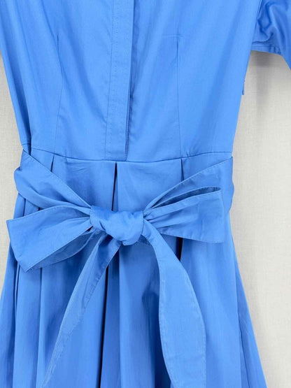 Pre-loved CAROLINA HERRERA Blue Size US 2 Knee Length Dress at Reems Closet