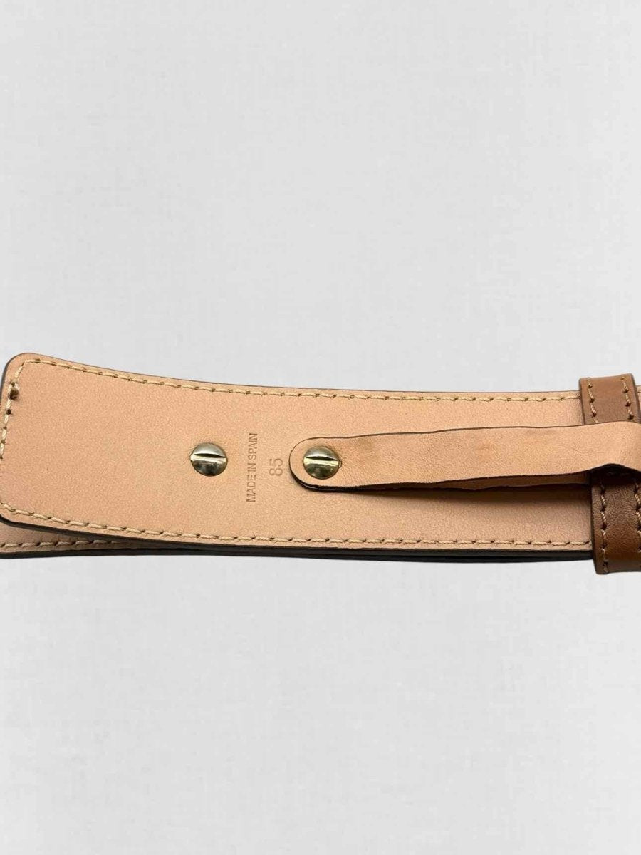 Pre - loved CAROLINA HERRERA Brown Belt at Reems Closet