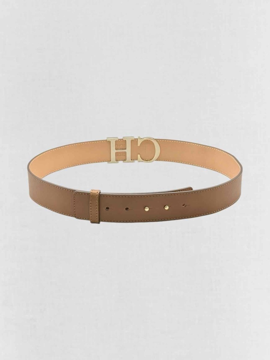 Pre - loved CAROLINA HERRERA Brown Belt at Reems Closet