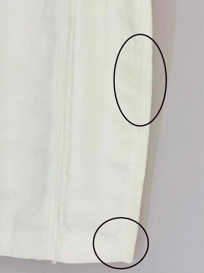 Pre - loved CAROLINA HERRERA Cream Size Large Knee Length Skirt at Reems Closet