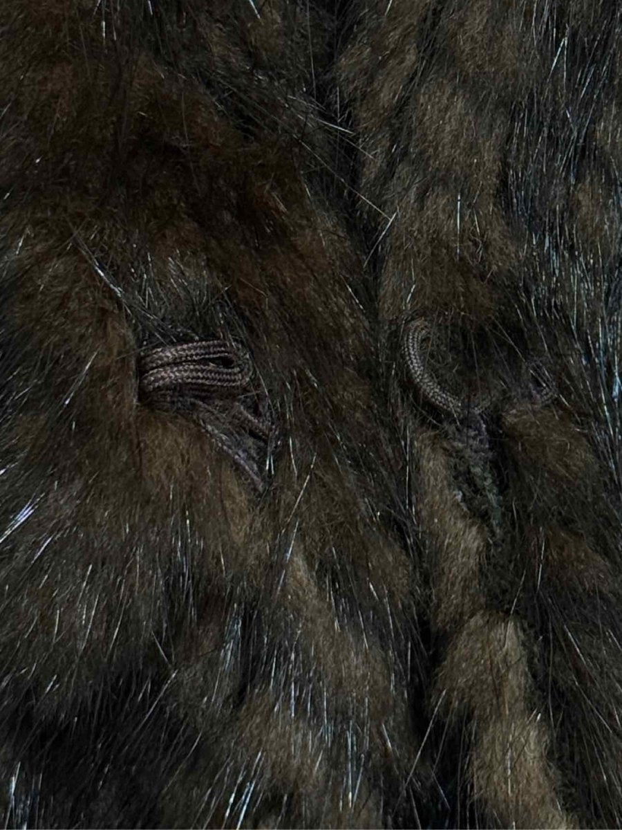 Pre - loved CAROLINA HERRERA Mink Brown Size Large Coat at Reems Closet