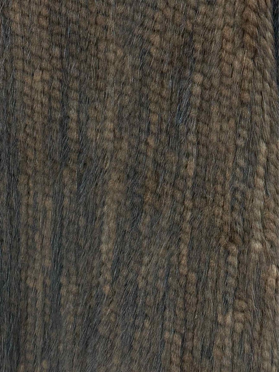 Pre - loved CAROLINA HERRERA Mink Brown Size Large Coat at Reems Closet